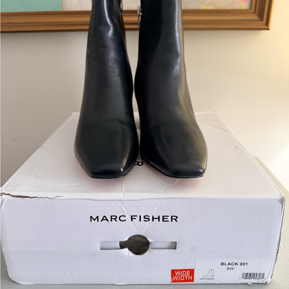Marc Fisher Women's Sleek Black Ankle Boots